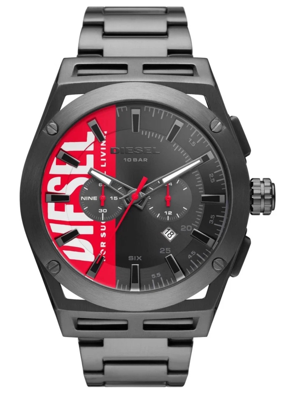 DIESEL Men's Timeframe Chronograph Gunmetal Stainless Steel Watch DZ4598